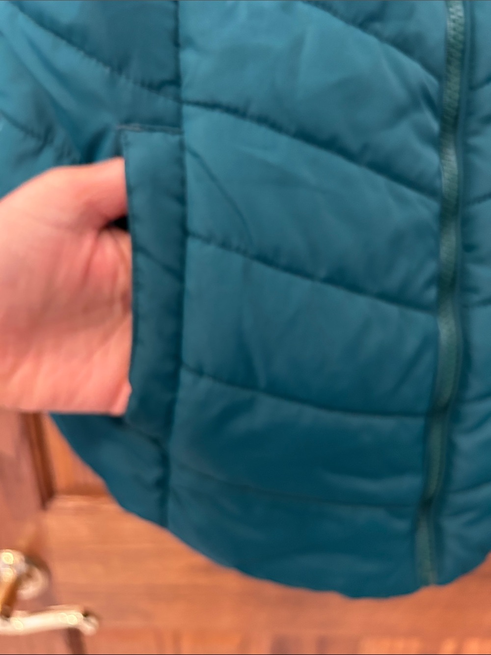 Aeropostale hunter Green Quilted Puffer Vest image 3